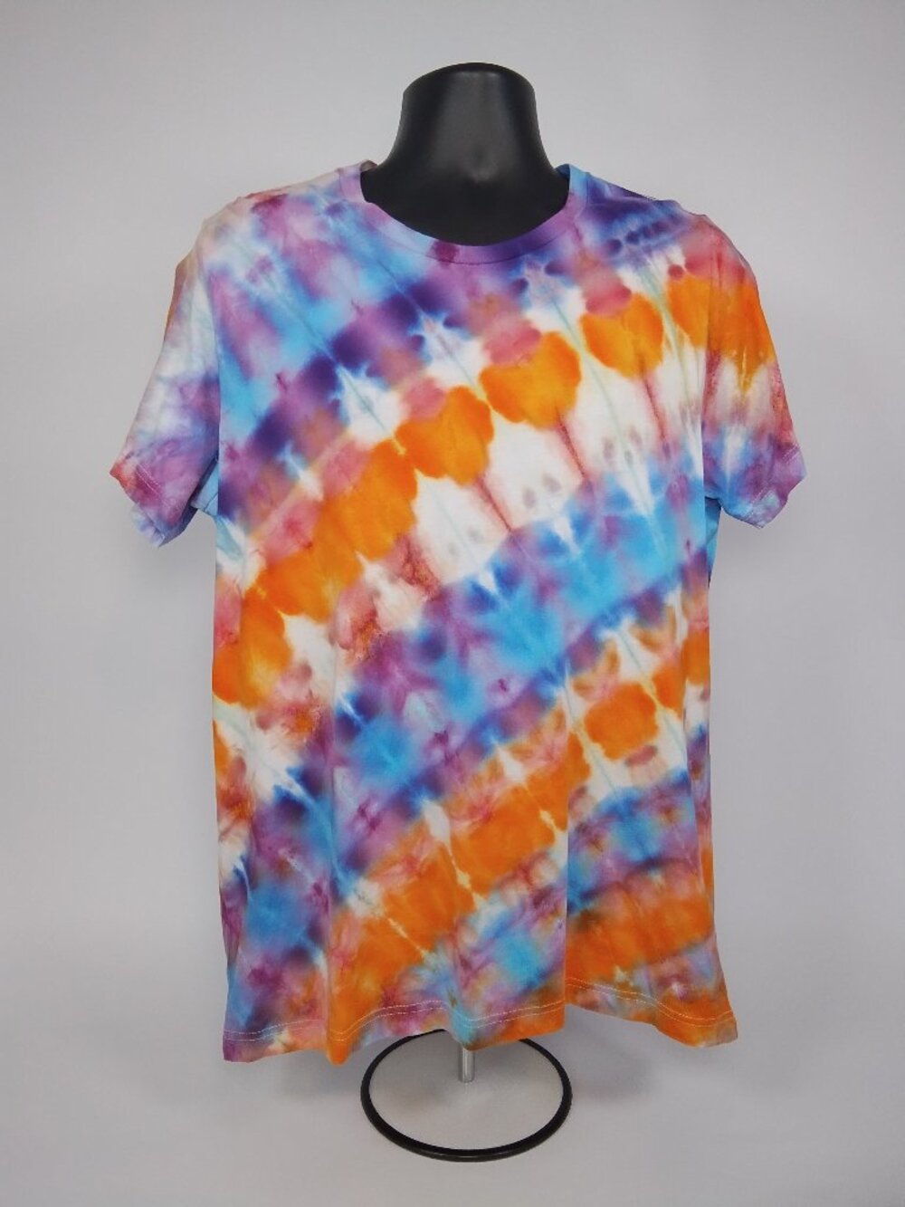 Large Unisex Bella-Canvas 3001C “Pleat” Ice Dyed T-Shirt